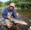 Jim Kerr Olympic Peninsula river fly fishing guide with summer steelhead